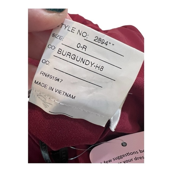 Sleeveless Draped Chiffon Maxi Dress Front Slit STYLE‎ 2894 Dessy Collection NEW - Picture 13 of 15